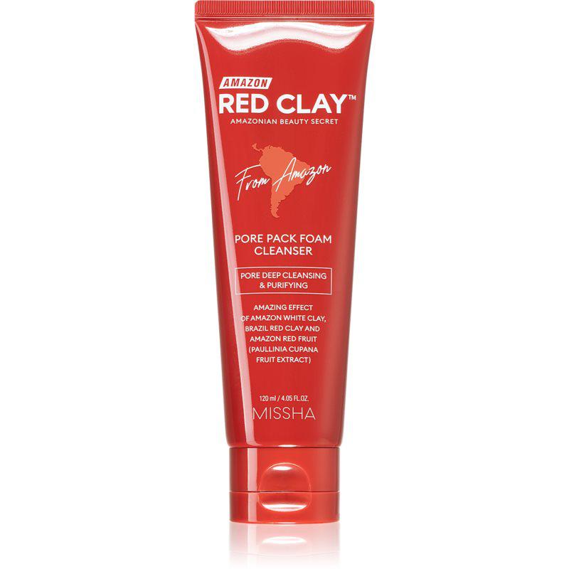 Missha Amazon Red Clay™ hloubkově čistící pěna s jílem