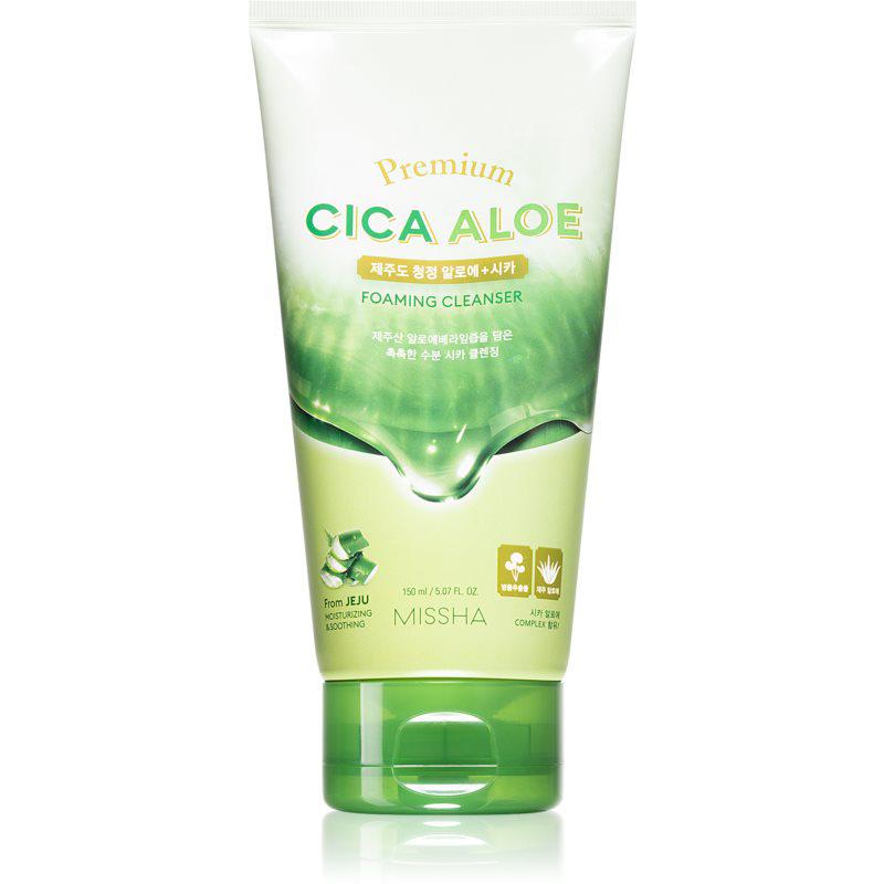 Missha Premium Cica Aloe hydratační čistící pěna s aloe vera