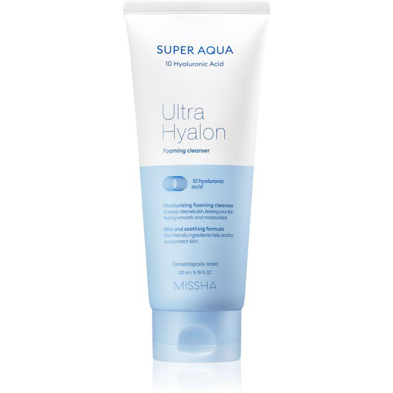 Missha Super Aqua 10 Hyaluronic Acid hydratační čistící pěna