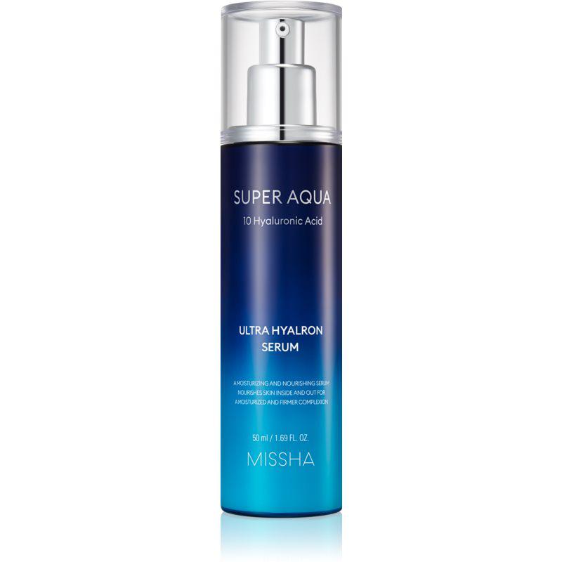 Missha Super Aqua 10 Hyaluronic Acid hydratační a vyživující sérum proti příznakům stárnutí