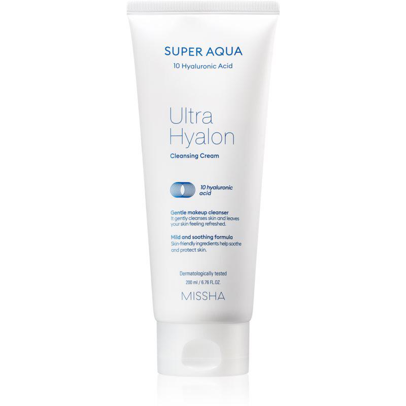 Missha Super Aqua 10 Hyaluronic Acid hydratační čistící krém