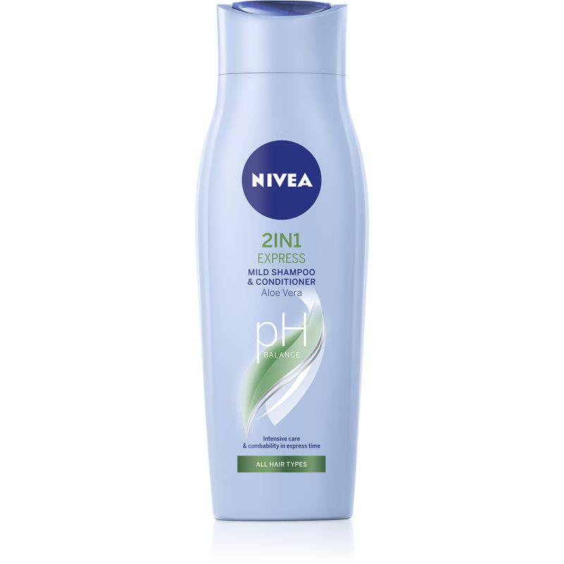 Nivea 2in1 Care Express Protect & Moisture šampon a kondicionér 2 v1 pro všechny typy vlasů