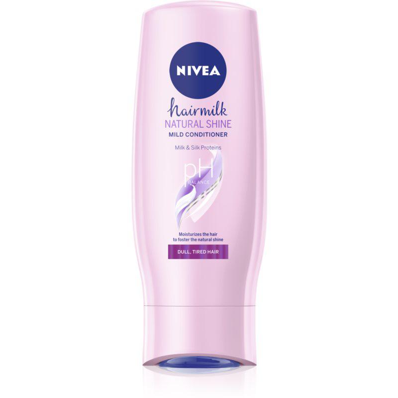 Nivea Hairmilk Natural Shine ošetřující kondicionér pro unavené vlasy bez lesku