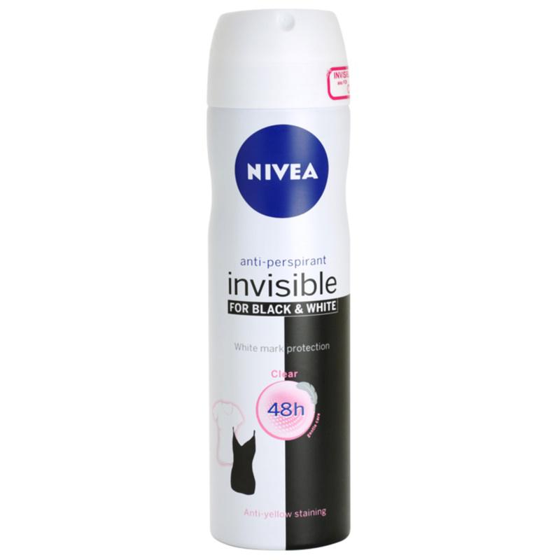 Nivea Invisible Black & White Clear antiperspirant ve spreji