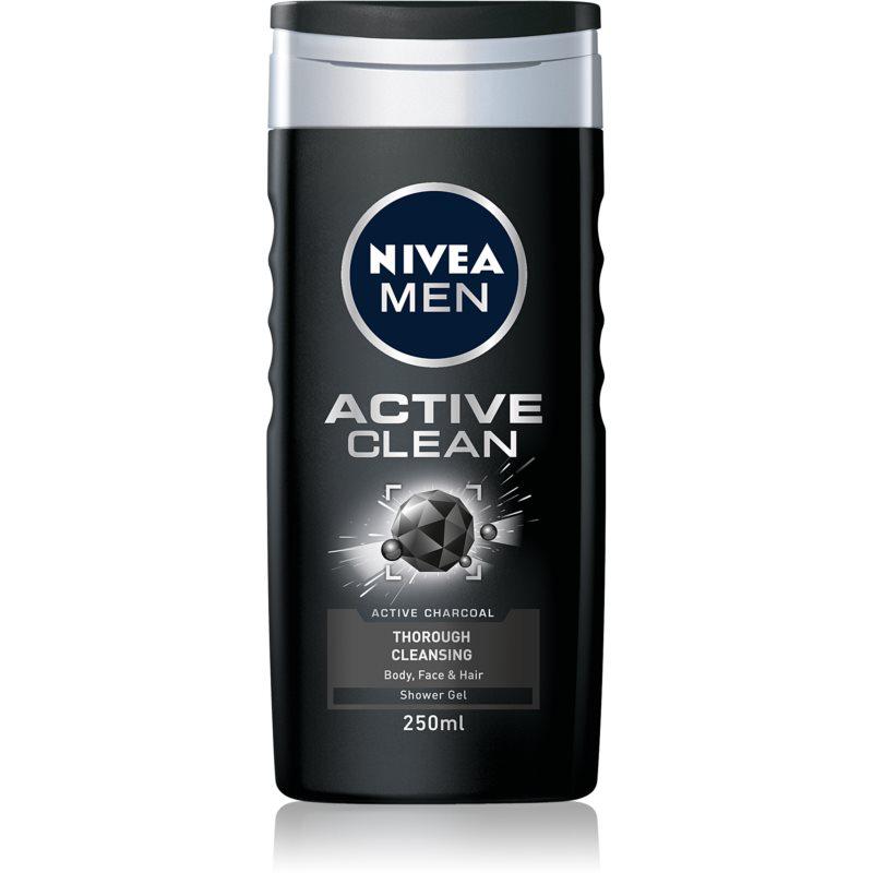 Nivea Men Active Clean sprchový gel na obličej, tělo a vlasy pro muže