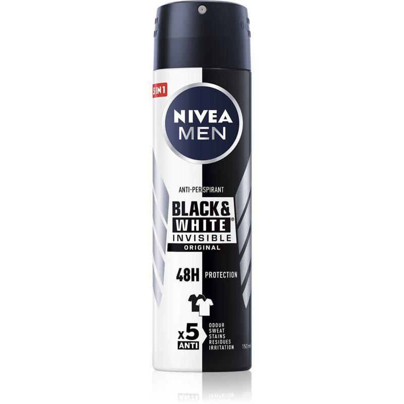 Nivea Men Invisible Black & White antiperspirant ve spreji pro muže