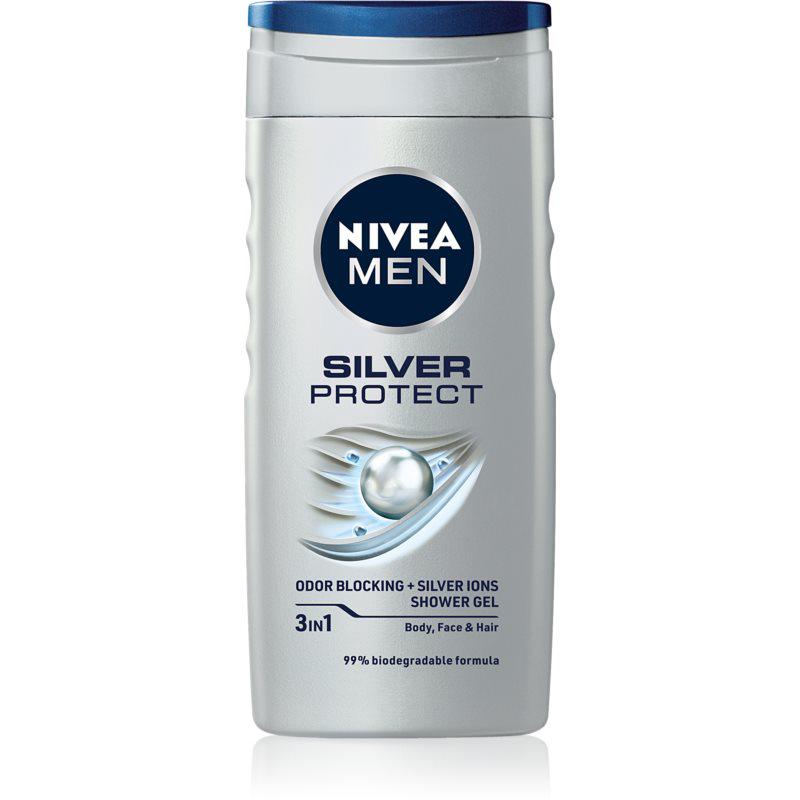 Nivea Men Silver Protect sprchový gel na obličej, tělo a vlasy