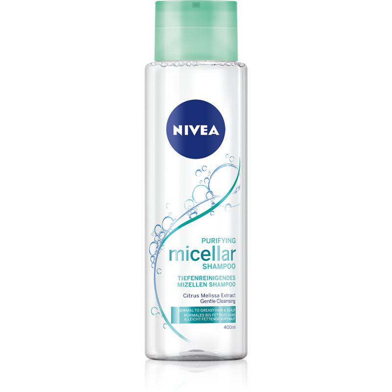 Nivea Micellar Shampoo osvěžující micelární šampon pro normální až mastné vlasy bez silikonů