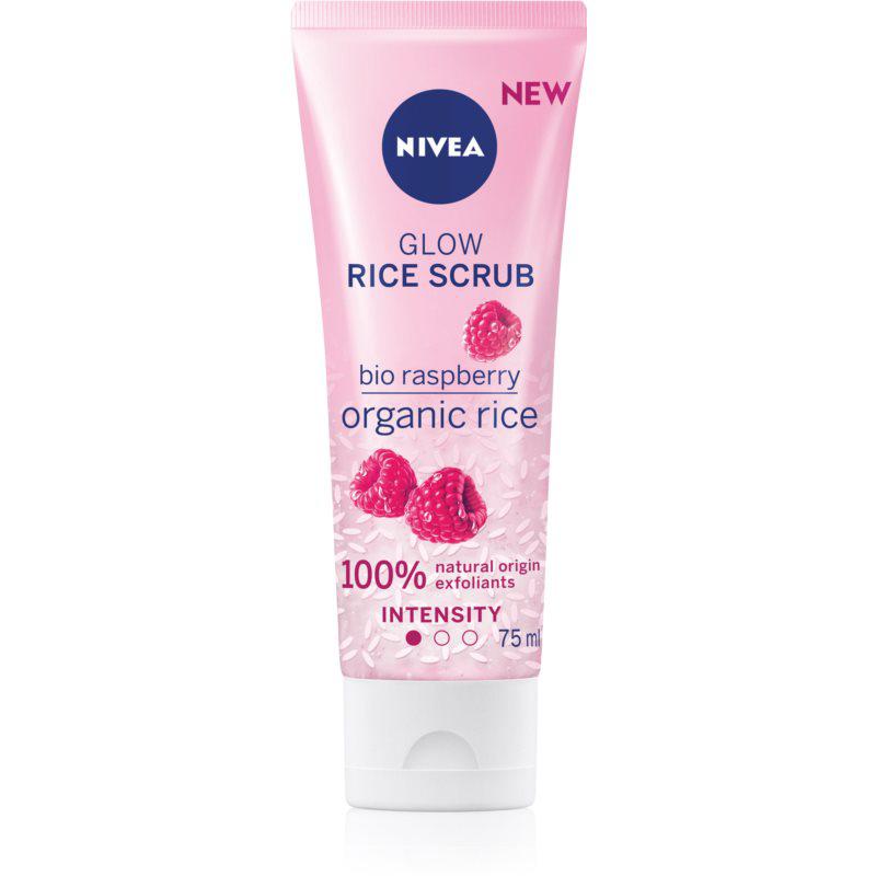Nivea Rice Scrub Raspberry rozjasňující peeling pro citlivou pleť