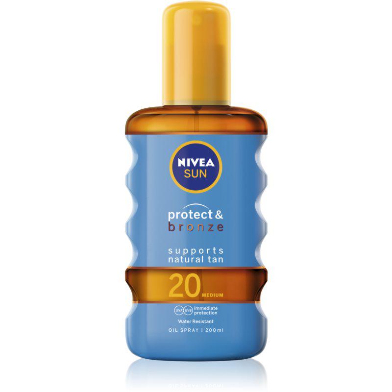 Nivea Sun Protect & Bronze suchý olej na opalování SPF 20