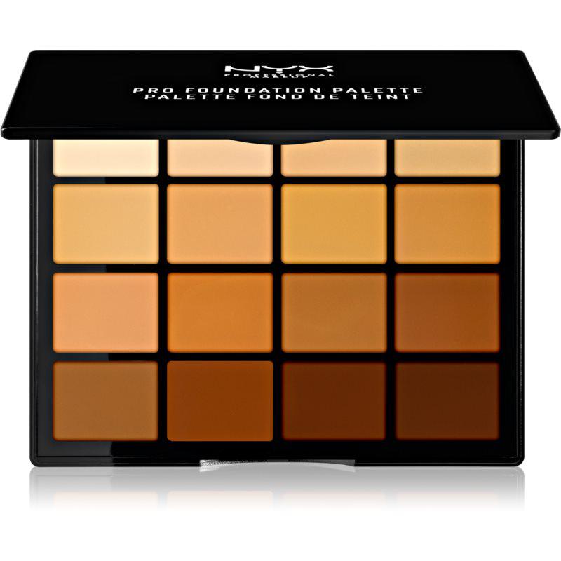 NYX Professional Makeup Pro Foundation Palette konturovací paletka na obličej
