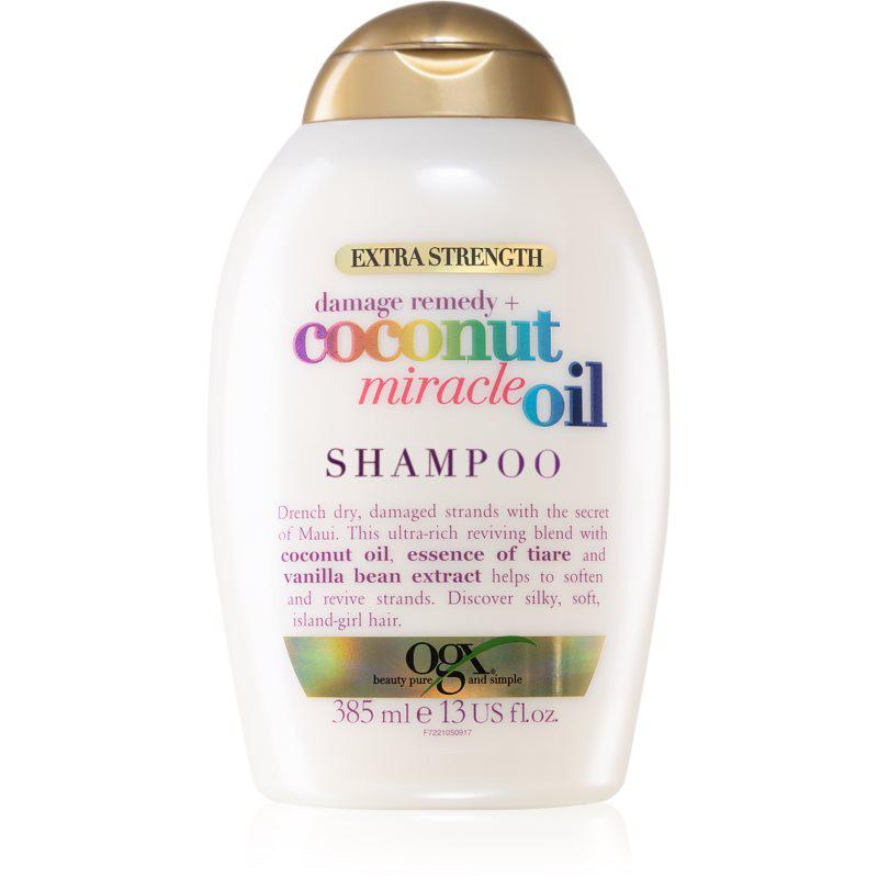 OGX Coconut Miracle Oil posilující šampon pro poškozené vlasy s kokosovým olejem