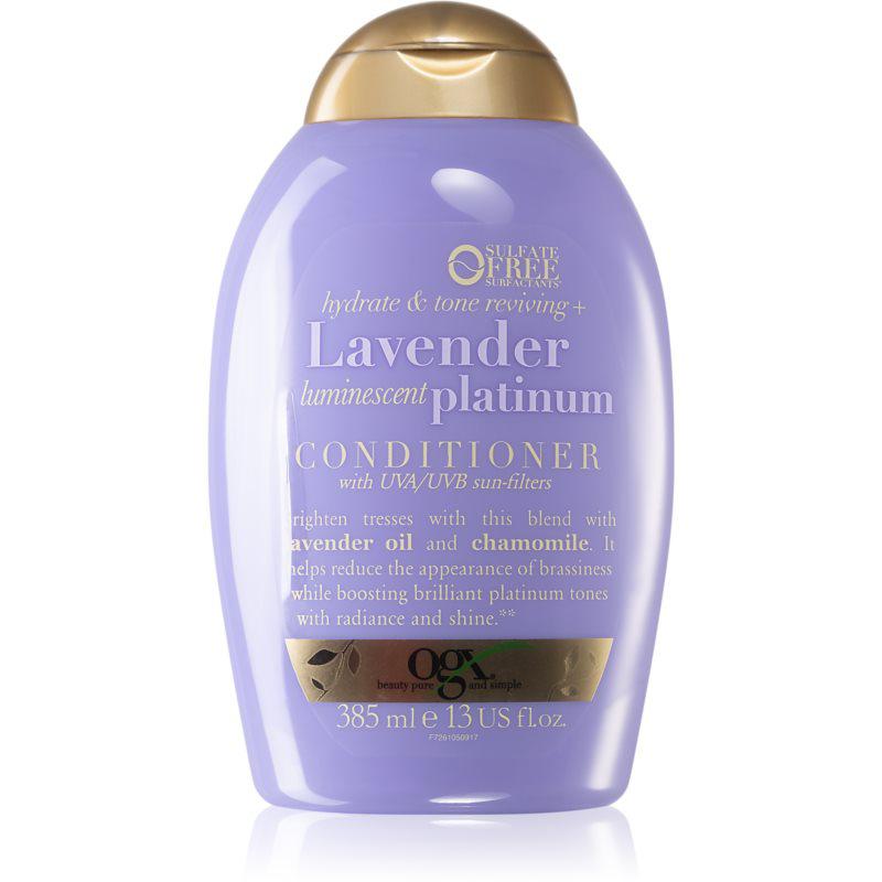 OGX Lavender Platinum tónovací kondicionér pro studené odstíny blond