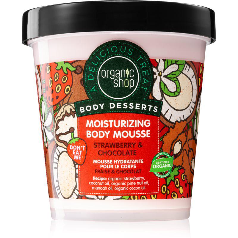 Organic Shop Body Desserts Strawberry & Chocolate tělová pěna s hydratačním účinkem