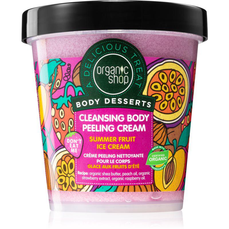 Organic Shop Body Desserts Summer Fruit Ice Cream čistící peelingový krém