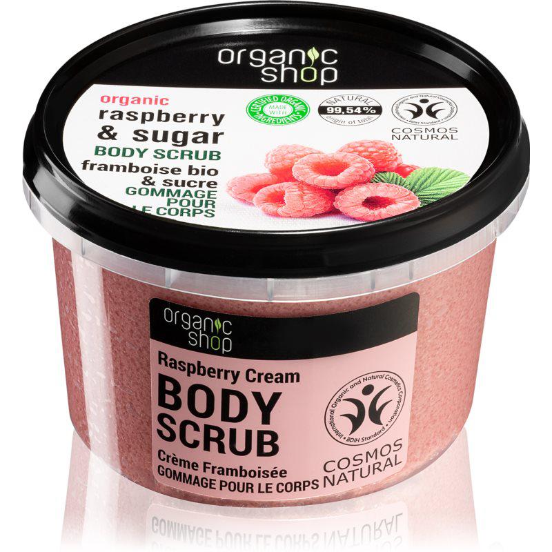 Organic Shop Body Scrub Raspberry & Sugar jemný tělový peeling
