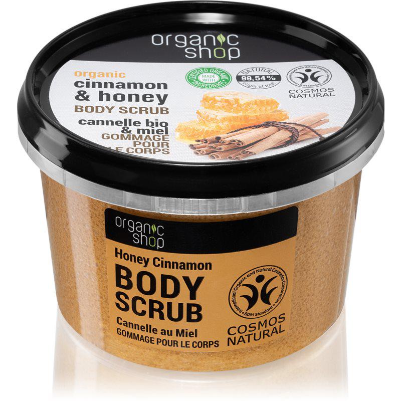 Organic Shop Organic Cinnamon & Honey jemný tělový peeling