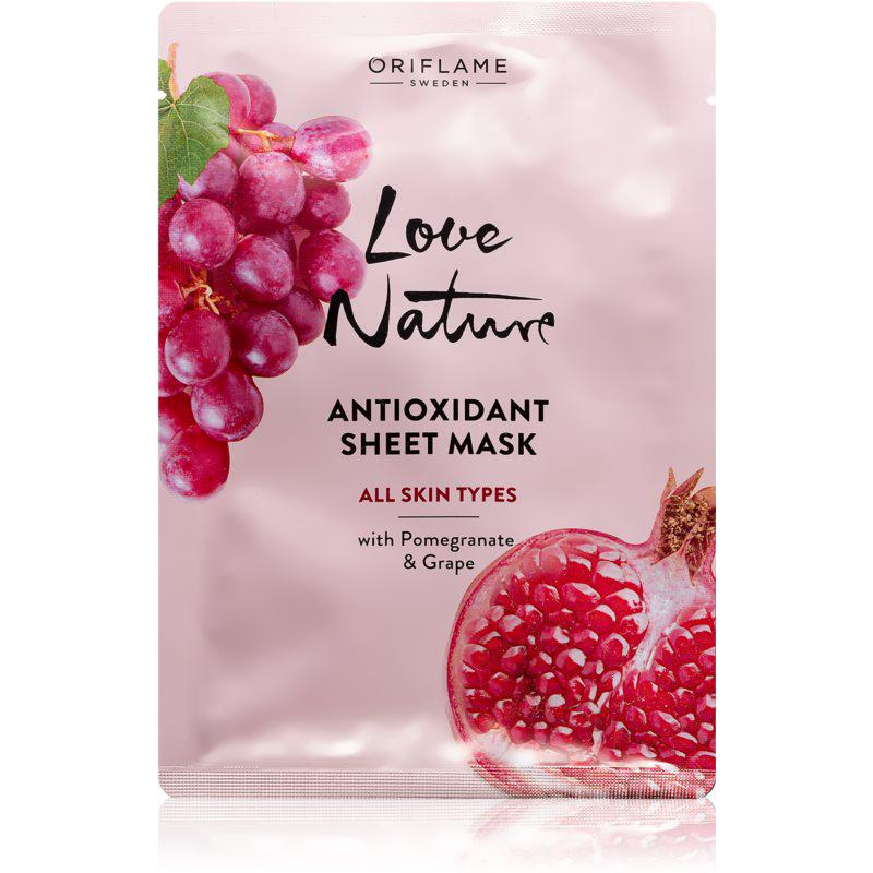 Oriflame Love Nature Antioxidant hydratační pláténková maska