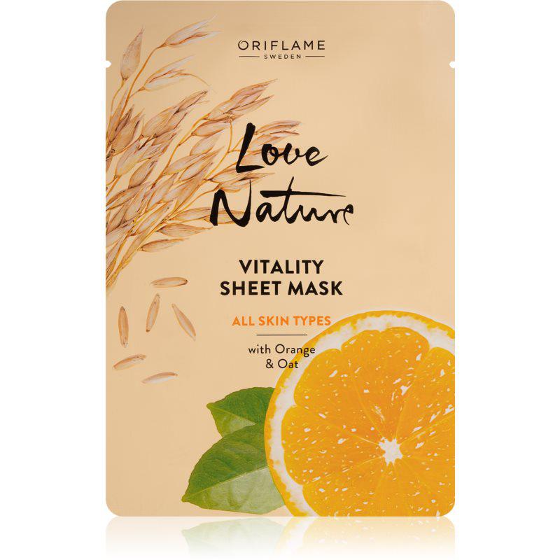 Oriflame Love Nature Vitality plátěná maska pro všechny typy pleti
