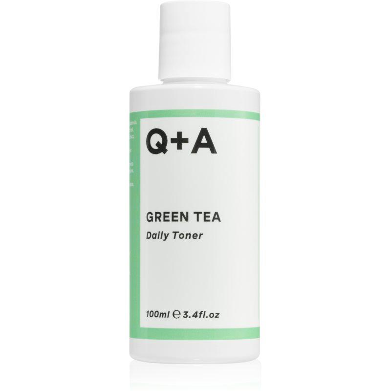 Q+A Green Tea čistící pleťové tonikum se zeleným čajem
