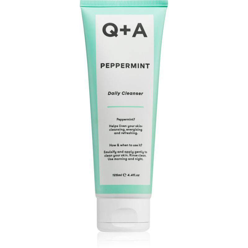 Q+A Peppermint hydratační čistící gel s mátou peprnou