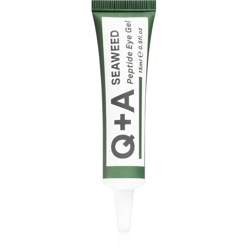 Q+A Seaweed Peptide rozjasňující oční gel s peptidy