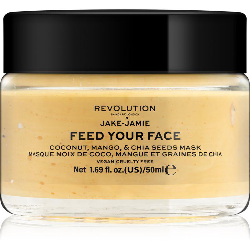 Revolution Skincare X Jake-Jamie Coconut, Mango & Chia Seed rozjasňující pleťová maska