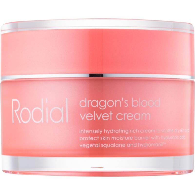 Rodial Dragon's Blood Velver Cream pleťový krém s kyselinou hyaluronovou pro suchou pleť