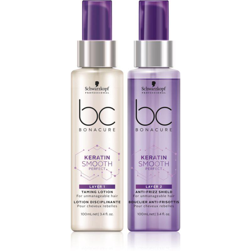 Schwarzkopf Professional BC Bonacure Keratin Smooth Perfect dvoufázové sérum pro nepoddajné a krepovité vlasy