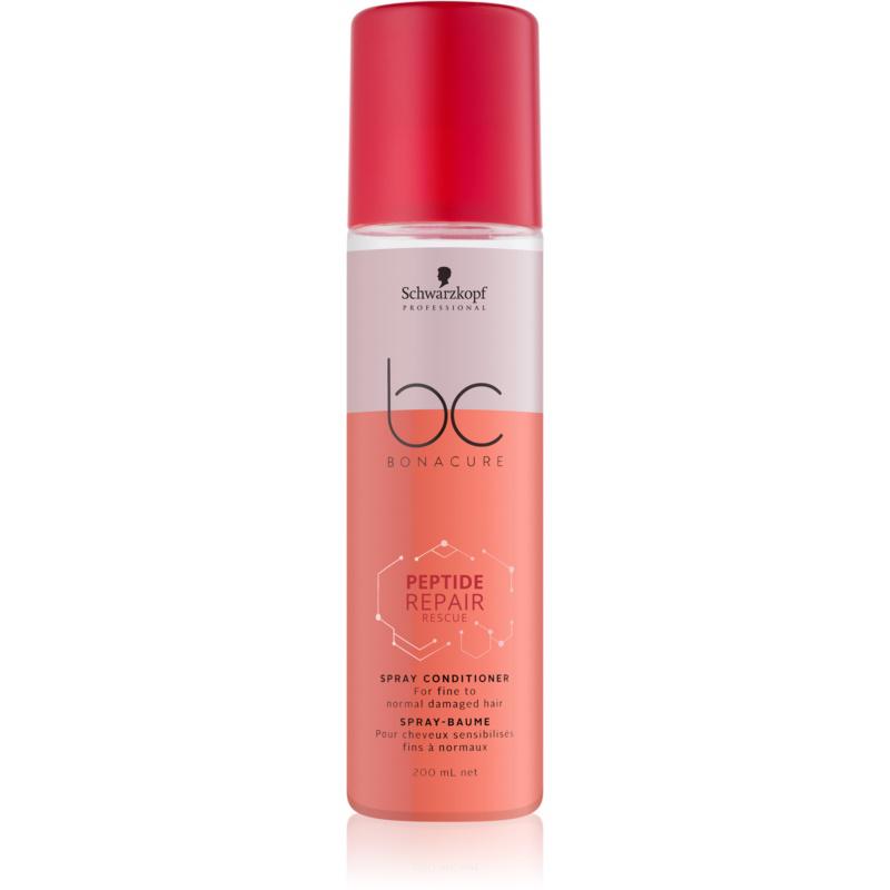 Schwarzkopf Professional BC Bonacure Peptide Repair Rescue kondicionér ve spreji pro poškozené vlasy