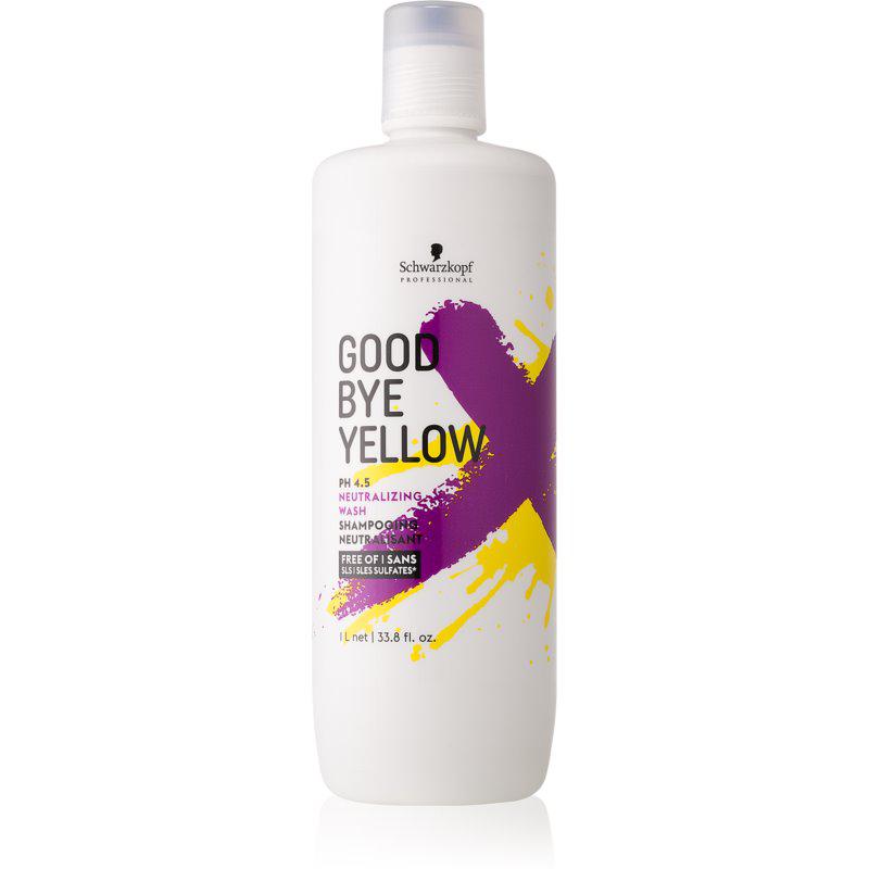 Schwarzkopf Professional Goodbye Yellow šampon neutralizující žluté tóny pro barvené a melírované vlasy