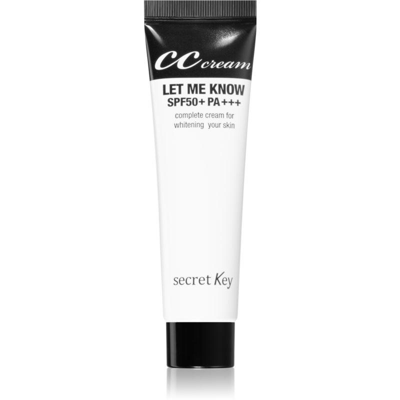 Secret Key Let Me Know CC krém proti zarudnutí pleti SPF 50+