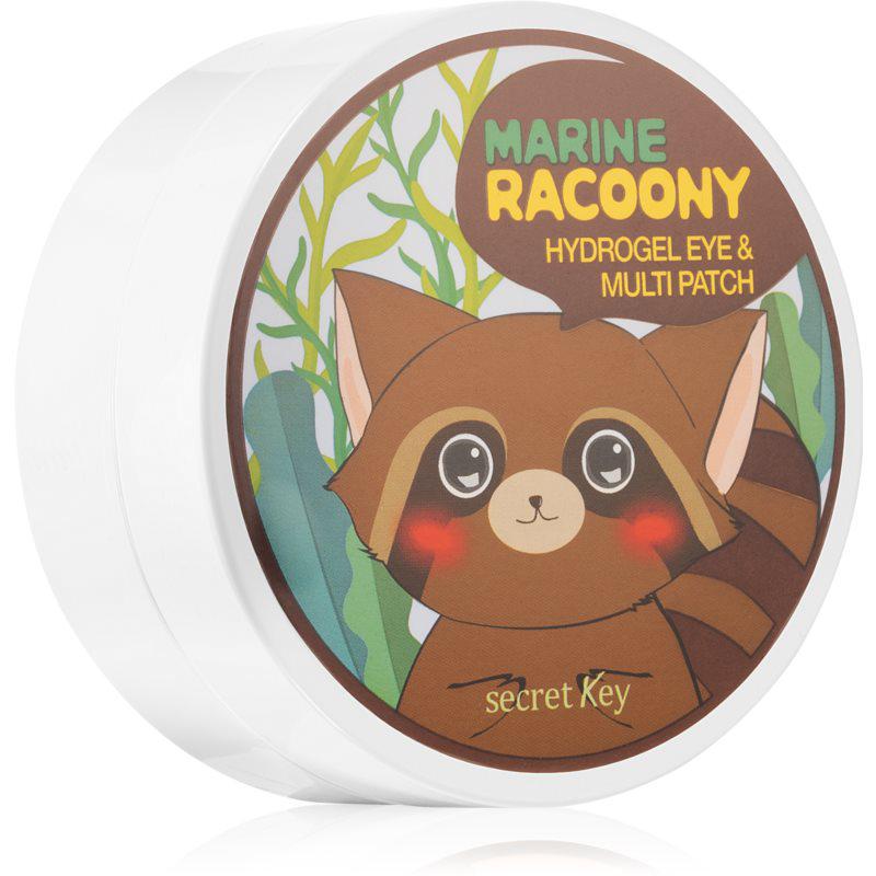Secret Key Racoony Marine intenzivní hydrogelová maska s extrakty z mořských řas s extrakty z mořských řas