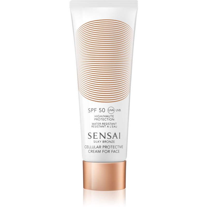 Sensai Silky Bronze Cellular Protective Cream protivráskový krém na opalování SPF 50