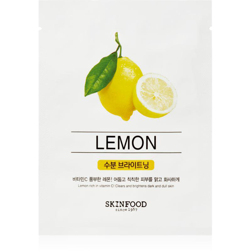 Skinfood Beauty In A Food Lemon plátěná maska pro rozjasnění a vitalitu pleti