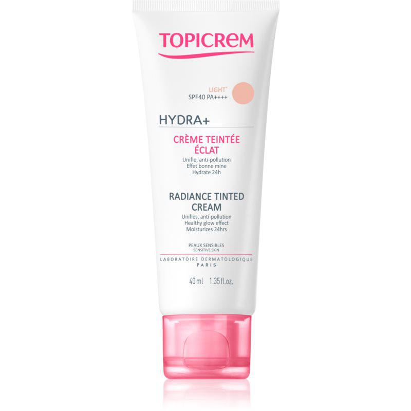Topicrem UH FACE HYDRA+ Radiance Tinted Cream tónující hydratační krém SPF 40