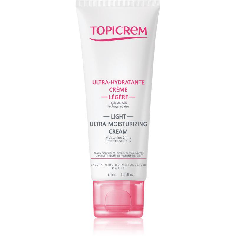 Topicrem UH FACE Light Ultra-Moisturizing Cream lehký hydratační krém pro normální až smíšenou citlivou pleť