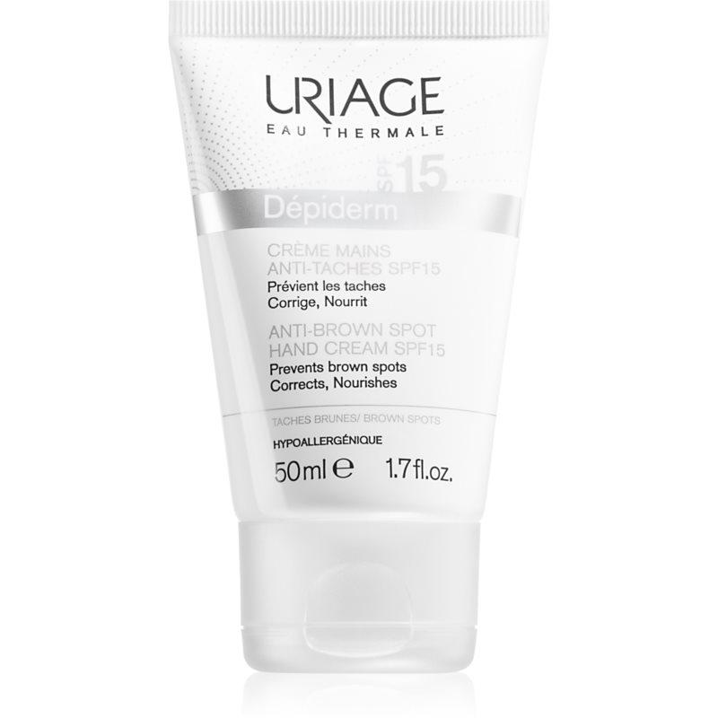 Uriage Dépiderm Anti-Brown Spot Hand Cream SPF 15 krém na ruce proti pigmentovním skvrnám SPF 15