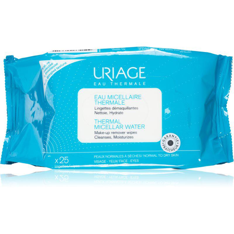 Uriage Hygien Thermal Micellar Wipes - Normal to Dry Skin odličovací ubrousky pro normální a suchou pleť