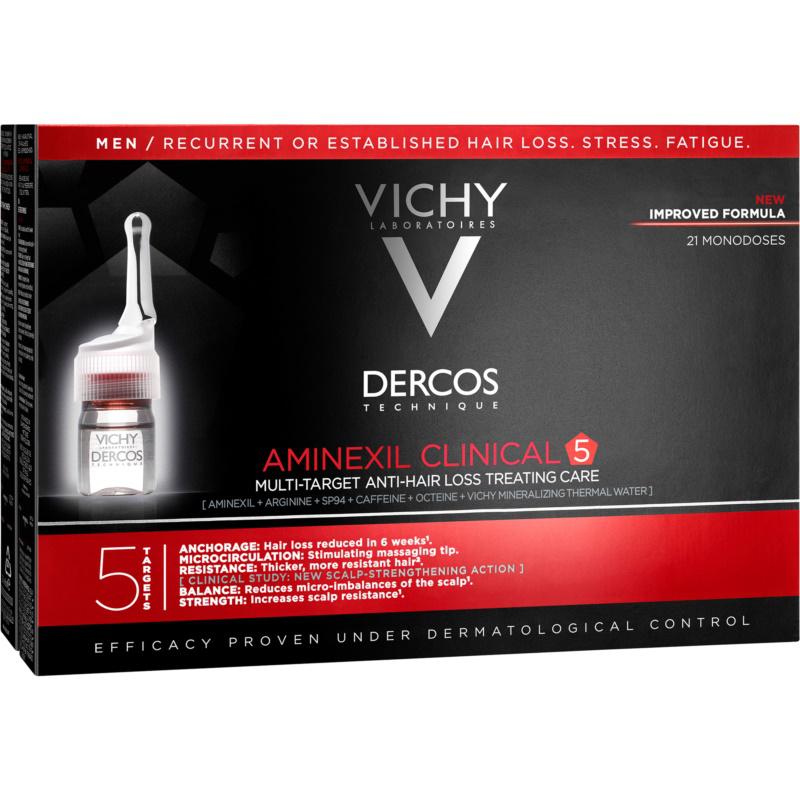 Vichy Dercos Aminexil Clinical 5 cílená péče proti vypadávání vlasů pro muže