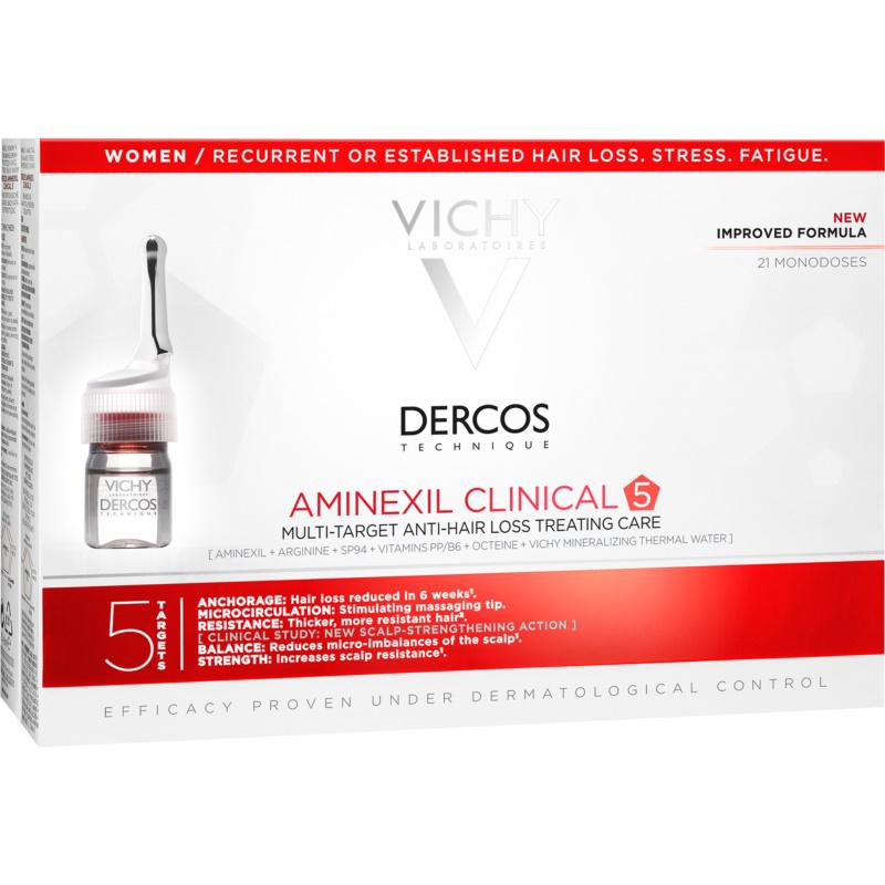 Vichy Dercos Aminexil Clinical 5 cílená péče proti vypadávání vlasů pro ženy