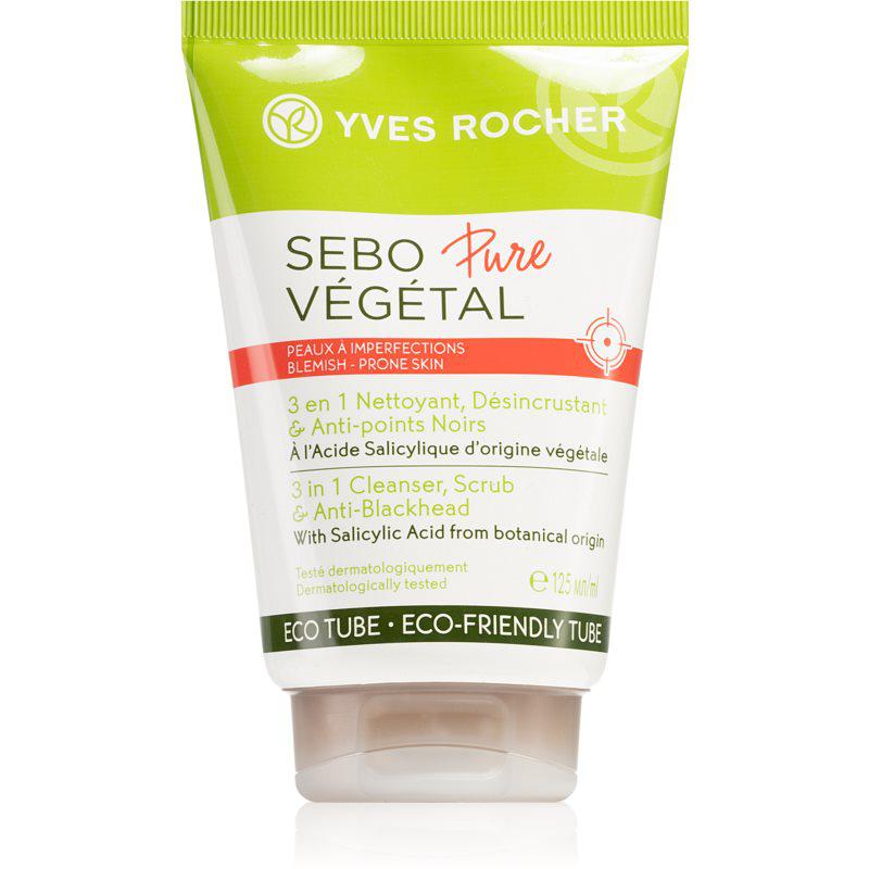 Yves Rocher Sebo Pure Végétal hloubkově čistící gel 3v1