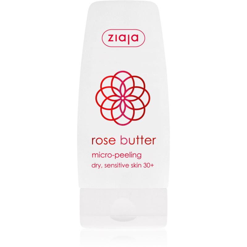 Ziaja Rose Butter tělový peeling s mikrogranulkami 30+