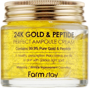 FARM STAY 24K Gold & Peptide Perfect Ampoule Cream Krém na tvár 